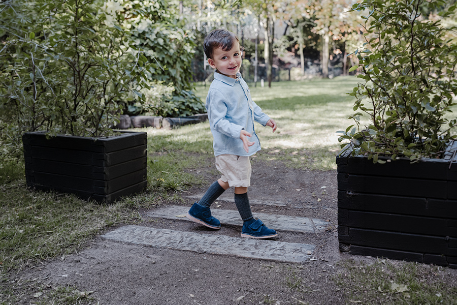 Kids Riptape Suede Desert Boots