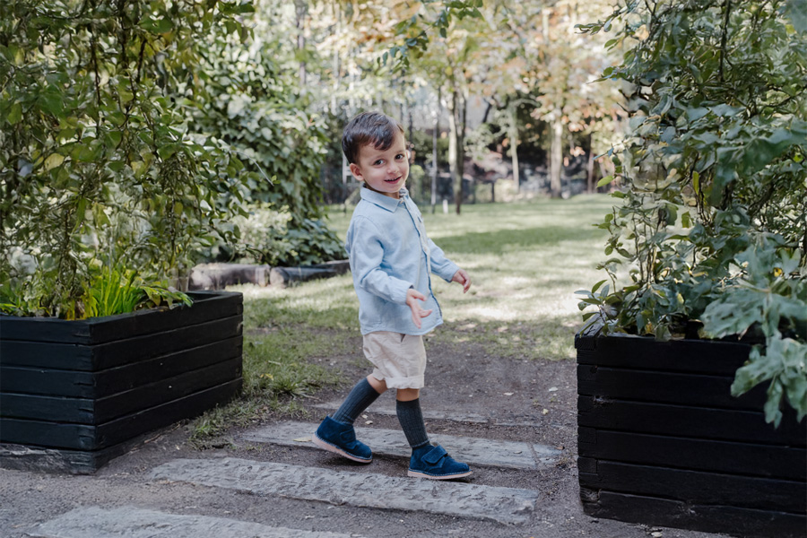 Kids Riptape Suede Desert Boots