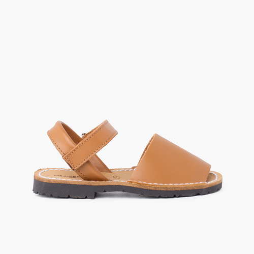 Kids Nappa Avarcas Menorcan Riptape Sandals Leather
