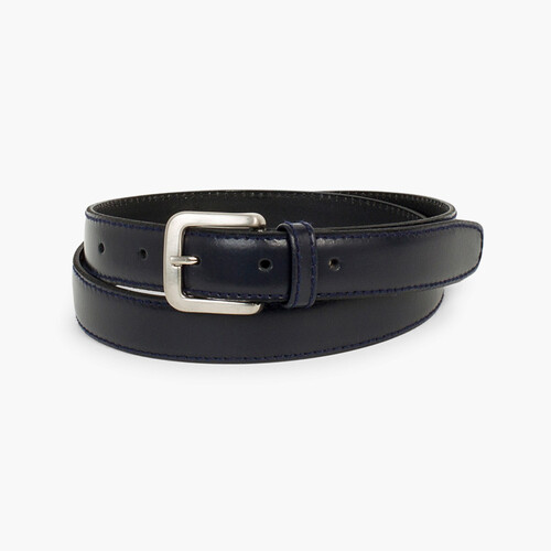 Boy's dress suit trousers Leather Belt Blue