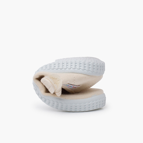 Girls Riptape Mary Janes Off-White