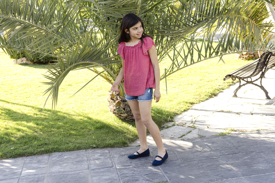 Girls Riptape Canvas Mary Janes