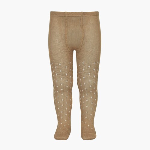 CONDOR Pointelle Summer woollen tights Cord
