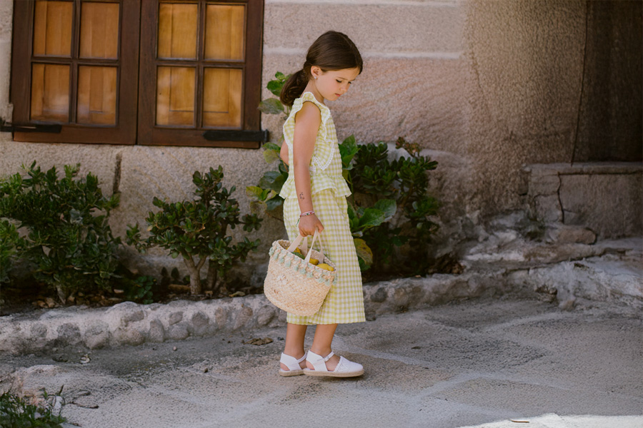 Girls Buckle Up Brogue Espadrille Wedge
