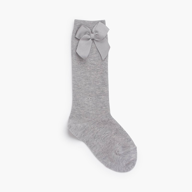 CONDOR High Socks Cotton with Bow Aluminium