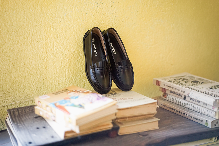 Girls’ Leather School Loafers