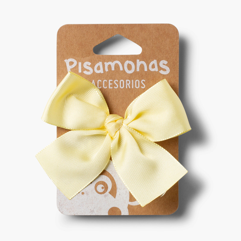 Hair tie with big bow Yellow