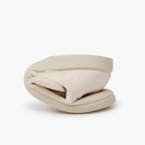Canvas Mary Janes loop fasteners  Off-White