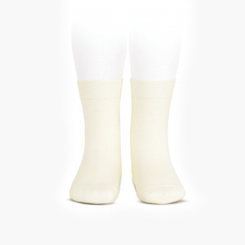 CONDOR KIDS' PLAIN SHORT SOCKS Cava