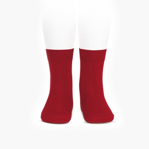 CONDOR KIDS' PLAIN SHORT SOCKS Maroon