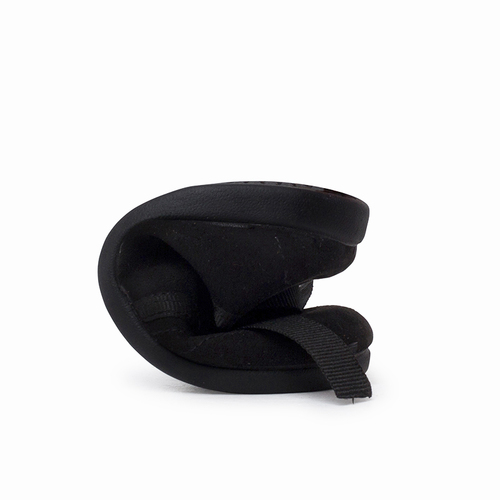 Kids Blucher-Style Shoe with Bow and Broguing Black