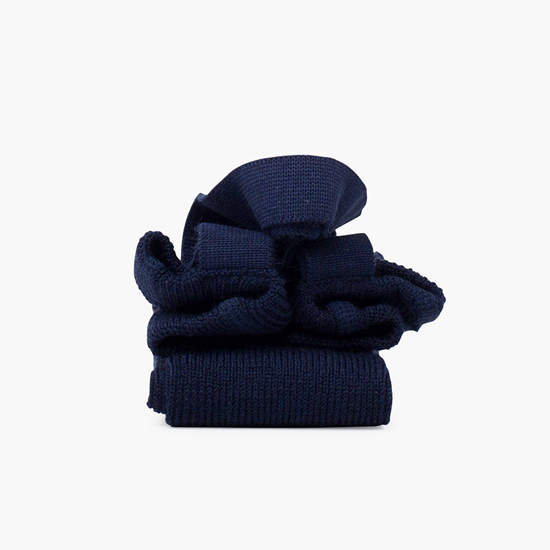 Kids leggings with elastic straps Navy Blue