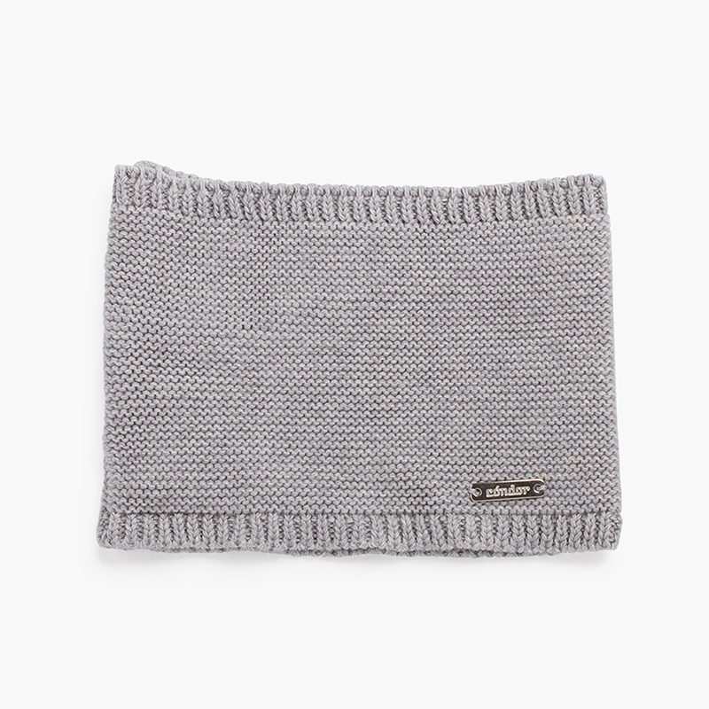 Children's knitted scarf collar Aluminium