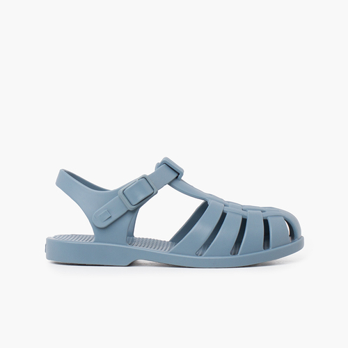 Children's sandals with buckle clasp in dusty colors Blue