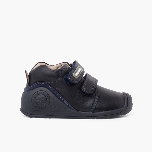 Biomecanics school shoes reinforced toe cap Navy Blue