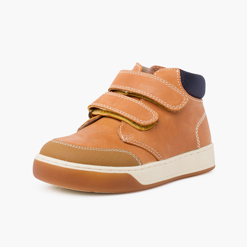 Garvalín casual boot with adherent closure Camel