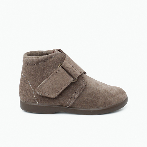Split cross strap adherent boot Taupe