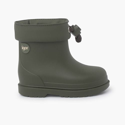 Wellington boots for children pastel colors Khaki