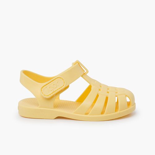 Children's Jelly Sandals Powdered Colours Vanilla