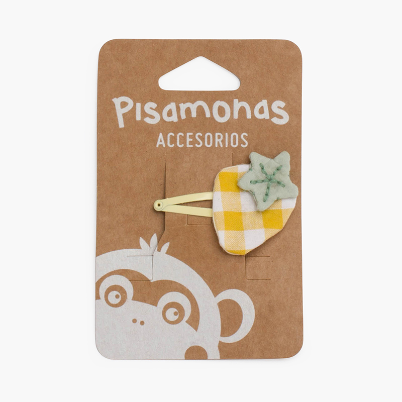 Strawberry vichy frog clip Yellow