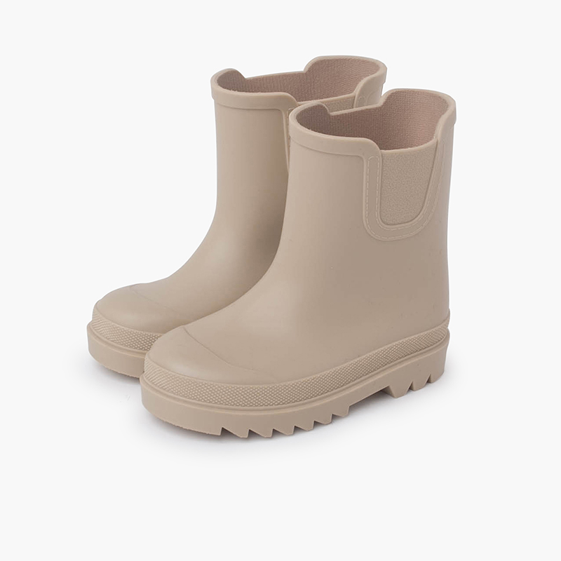 Chelsea type wellies in dusty colours Beige