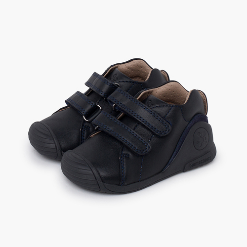 Biomecanics leather first steps trainers Navy Blue