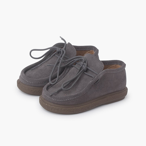 Blucher Type Shoes First Steps Grey