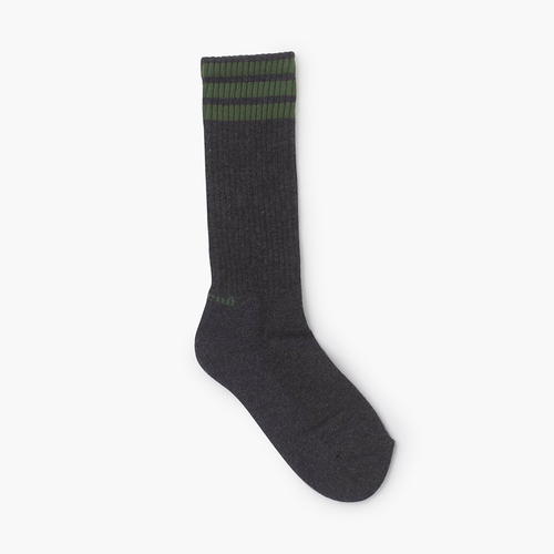 Sport Sock Triple Horizontal Stripe Anthracite