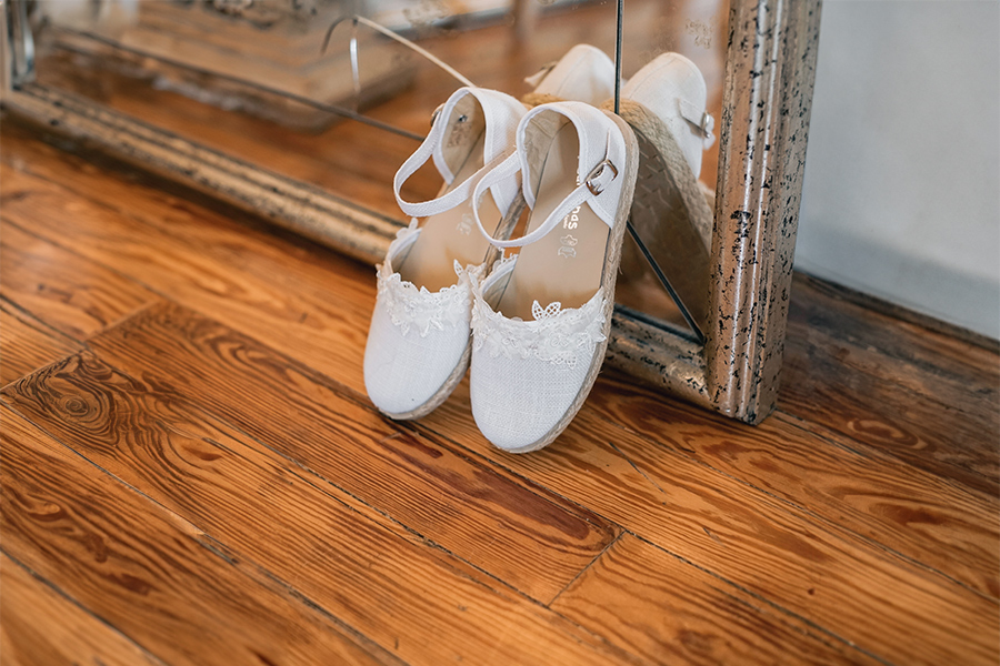 Ceremony espadrilles with lace