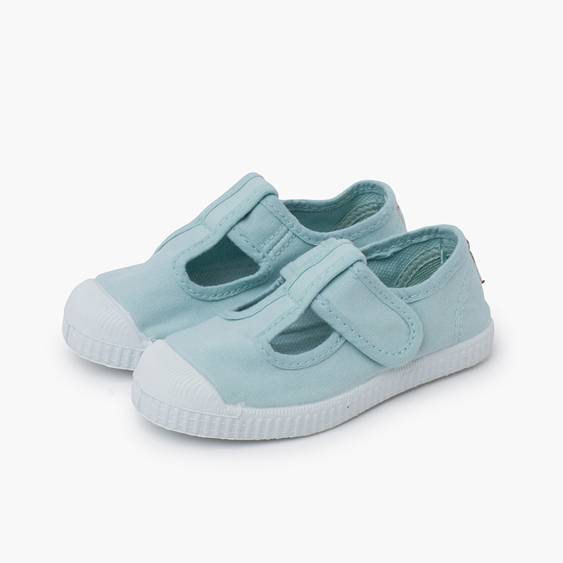 Children's Trainers Sandals Rubber Toe Cap Aquamarine