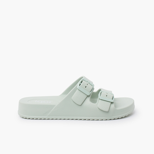 Lightweight EVA Rubber Sandals double buckles Mint