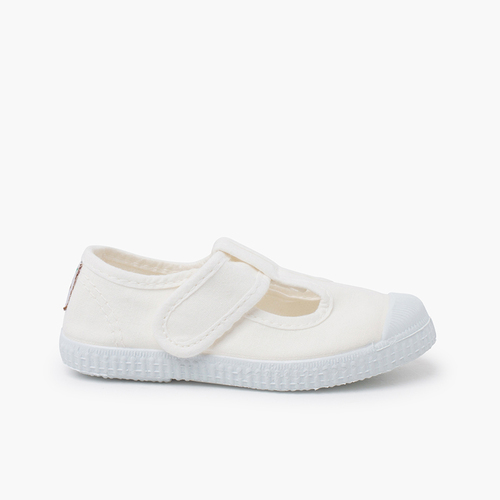 Children's Trainers Sandals Rubber Toe Cap White