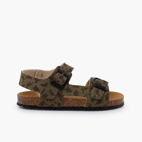Bio sandals buckles and dinosaurs Khaki