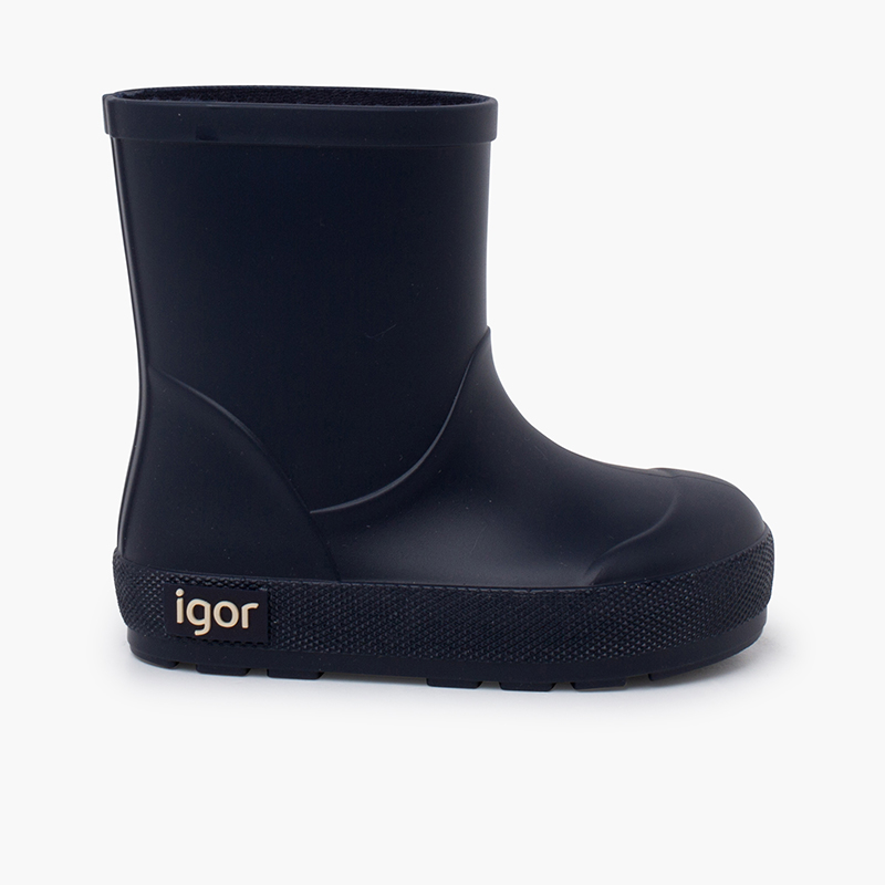 Soft-soled Wellies for Children Navy Blue