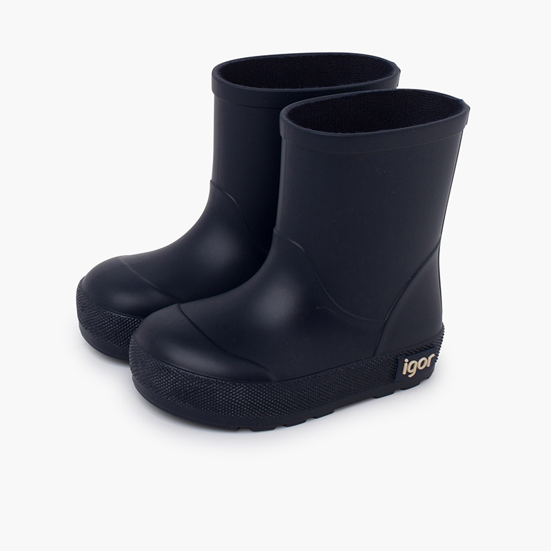 Soft-soled Wellies for Children Navy Blue