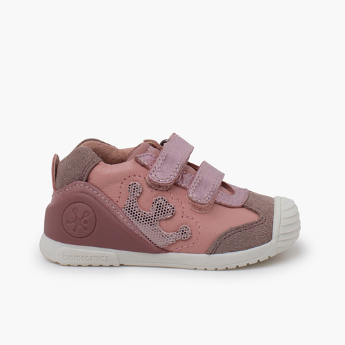 Biomecanics sneakers double hook-and-loop closure crown Pink
