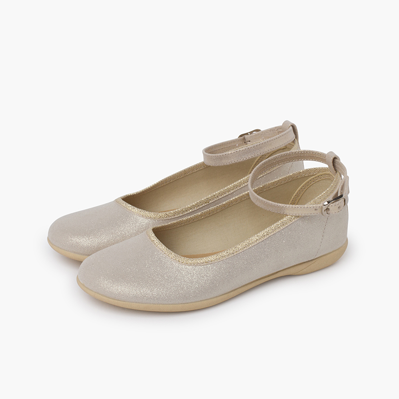 Pearly shine gilda ballet flats Champagne