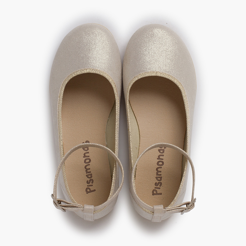 Pearly shine gilda ballet flats Champagne