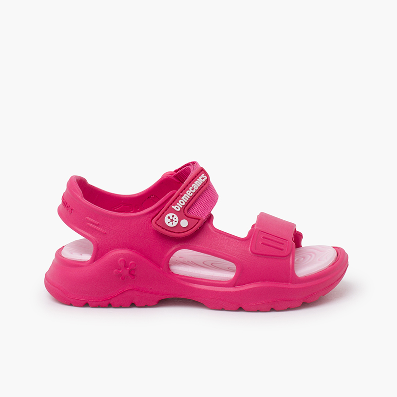 Biomecanics water sandals hook-and-loop closure Fuchsia