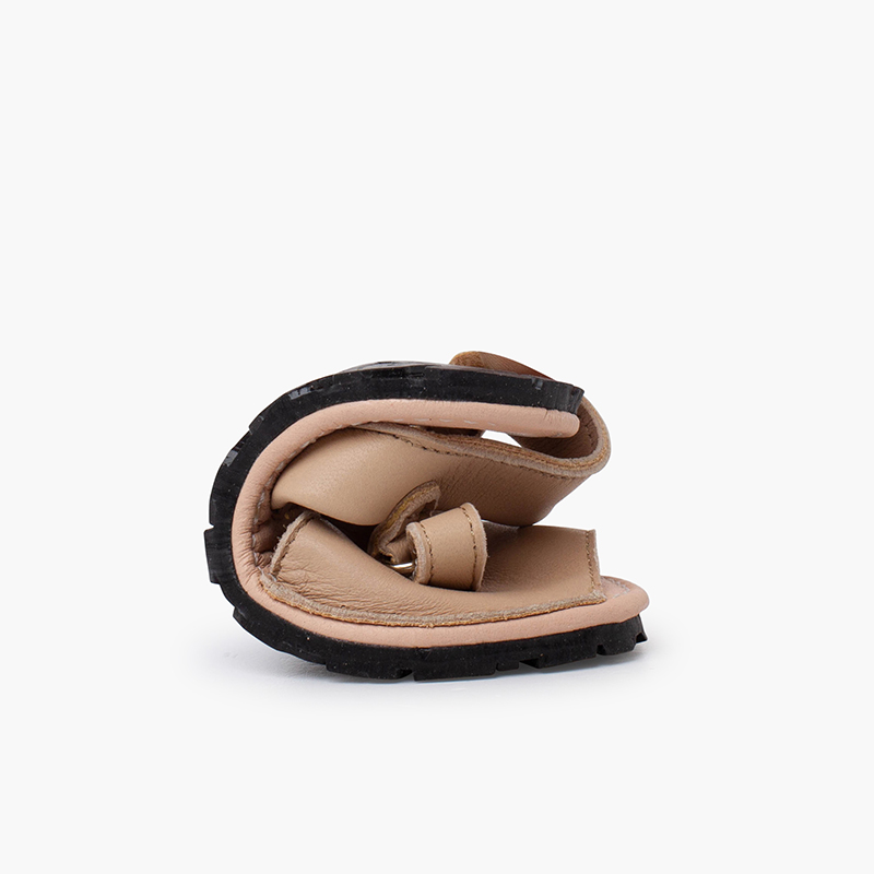 Soft avarcas sandals for children flexible sole Beige