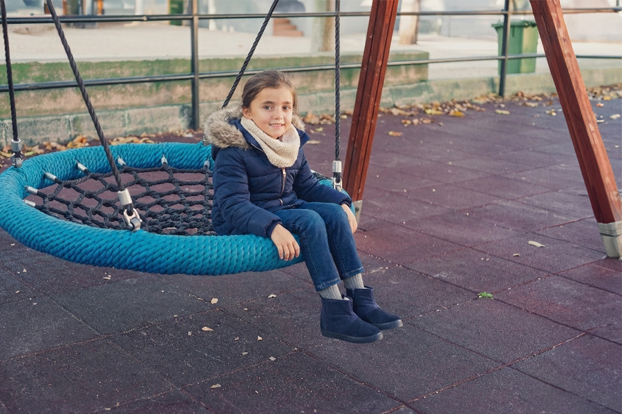 Children's boots corduroy shaft