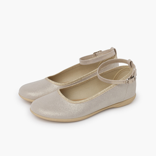 Pearly shine gilda ballet flats Champagne