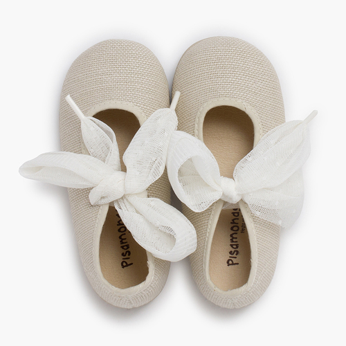 Mary janes plumeti tulle ribbons Off-White