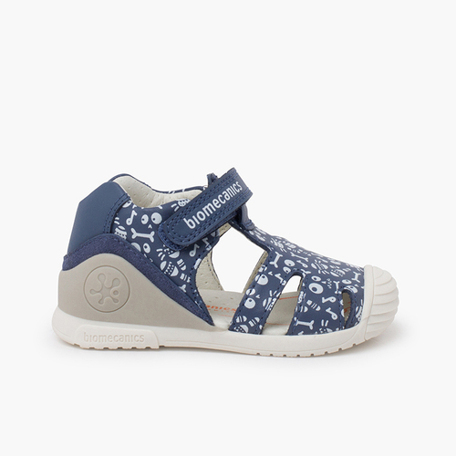 Sandals baby boy design first steps Biomecanics Navy Blue