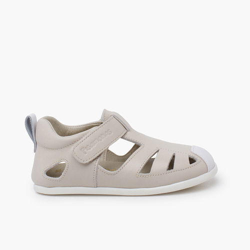 Soft leather sandal thin sole Porcelain
