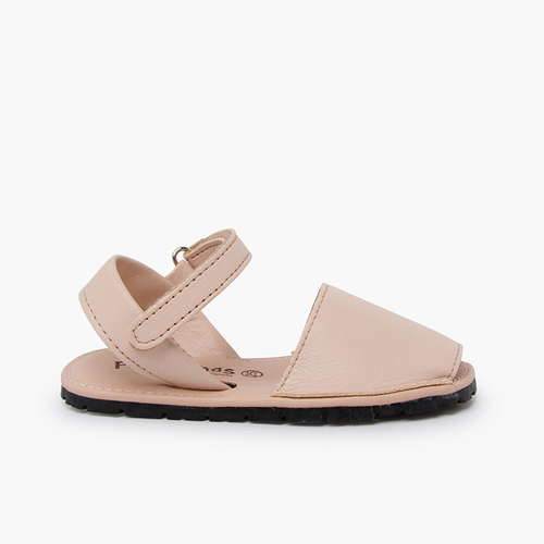 Soft avarcas sandals for children flexible sole Nude Pink