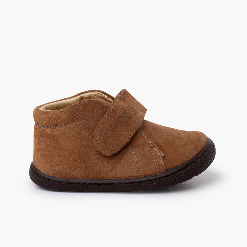 Barefoot Suede Boots for Kids Taupe