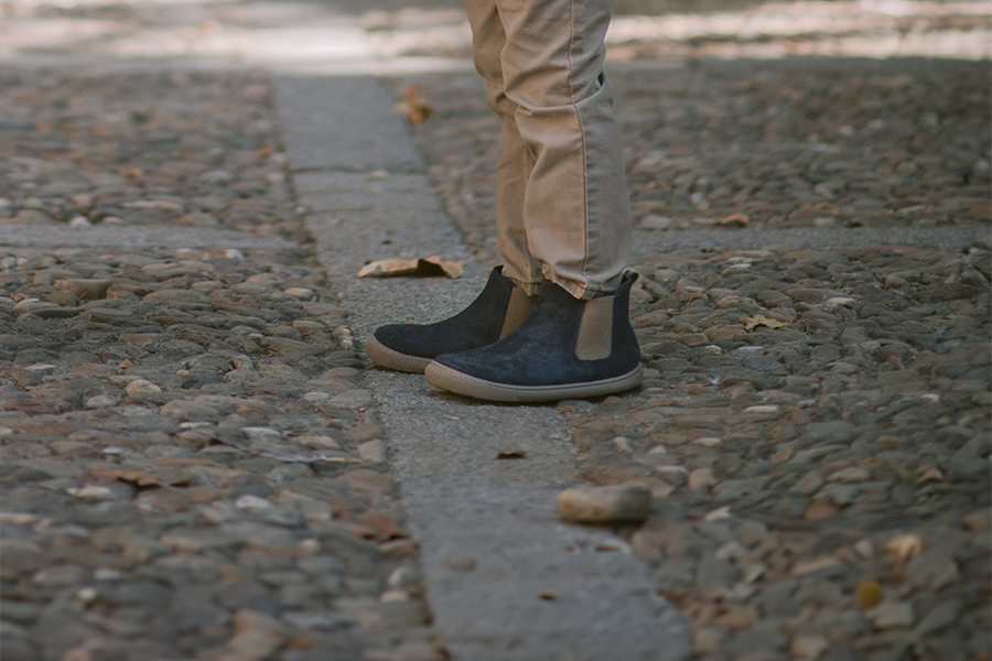 Barefoot Suede Chelsea Boots