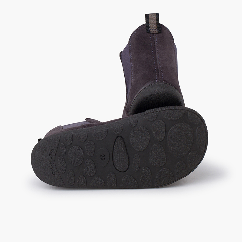 Bottes Barefoot Chelsea En Cuir Suédé Pour Enfants - Semelle Fine Flexible, élastiques Latéraux - Taille 23 à 32, 3 Couleurs