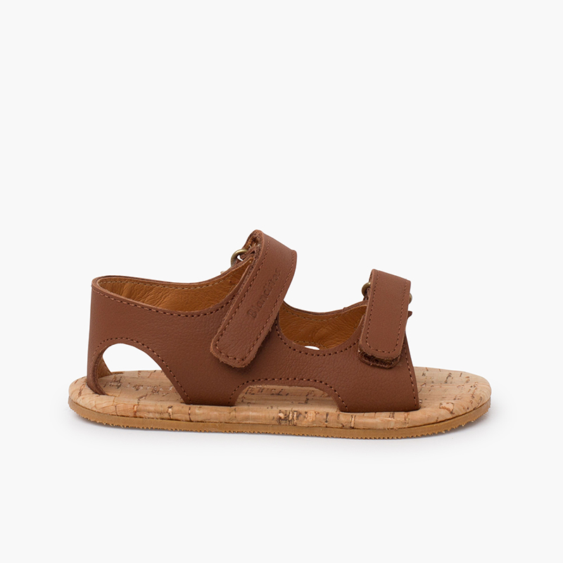 Boys cork sole sandals Blanditos Leather
